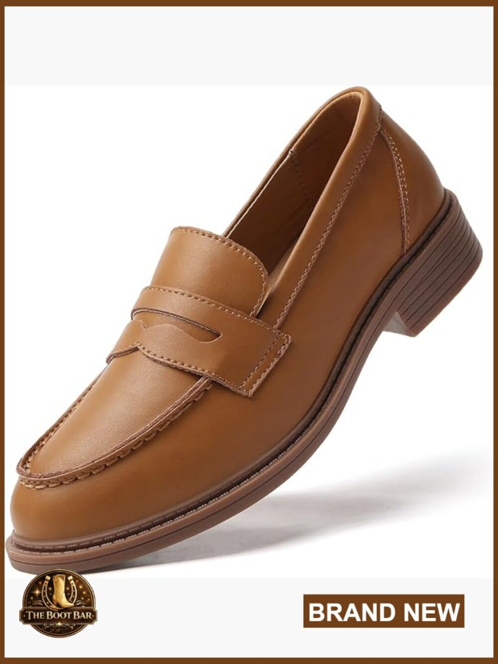 Leather Loafers for Women Slip Resistant Casual Work Shoes Driving Flats